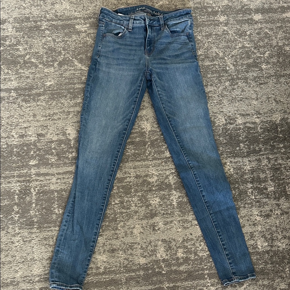 American Eagle Outfitters Women's Blue Skinny Jeans
